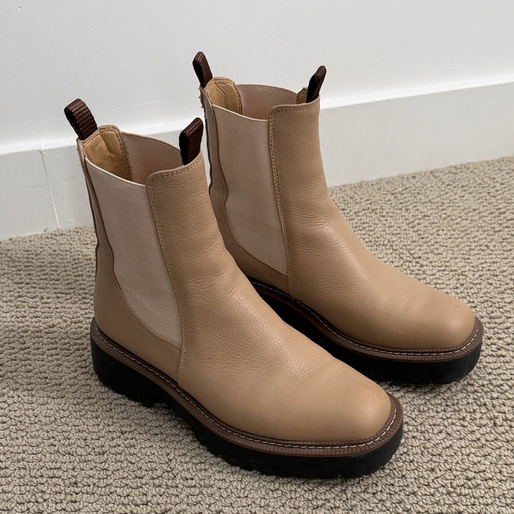 Sam Edelman Laguna Boots in sesame leather